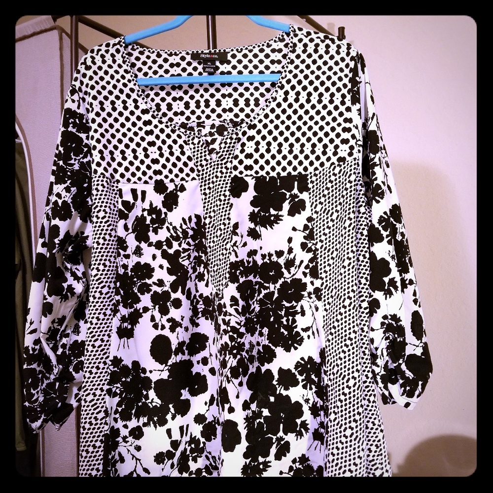 Style & Co's swing peasant top
